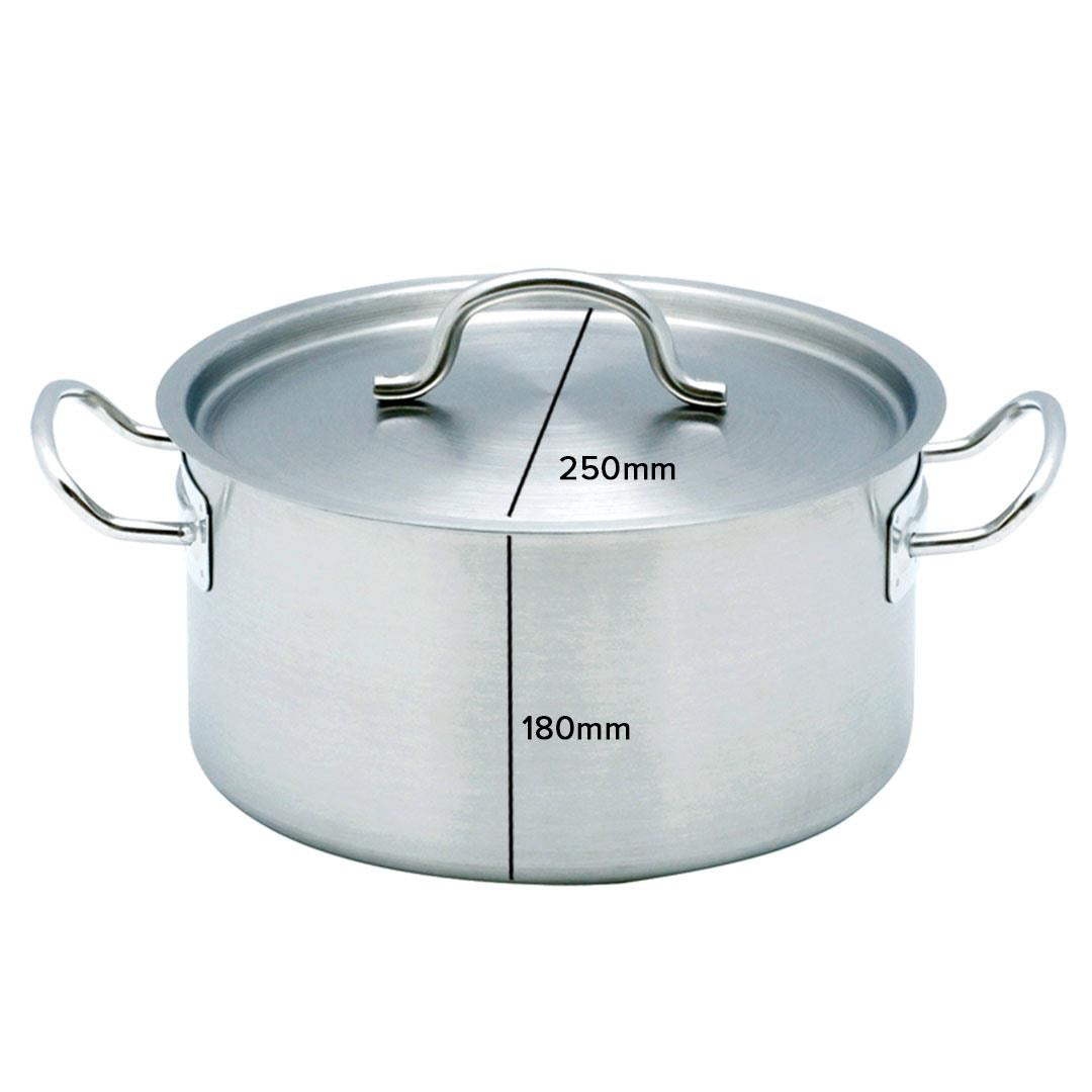 Stainless Steel Wide Stockpot