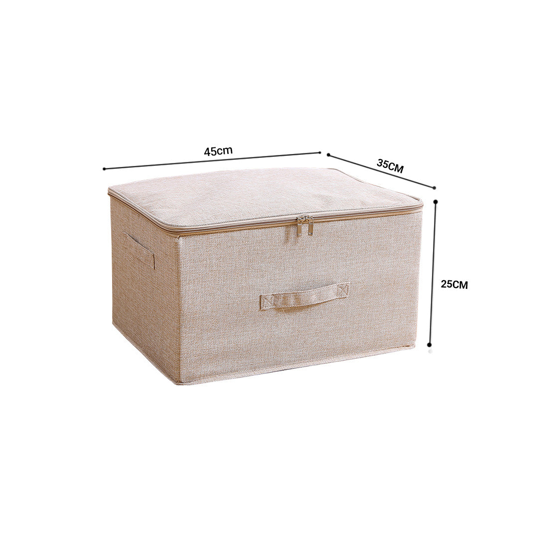 Portable Double Zipper Storage Box