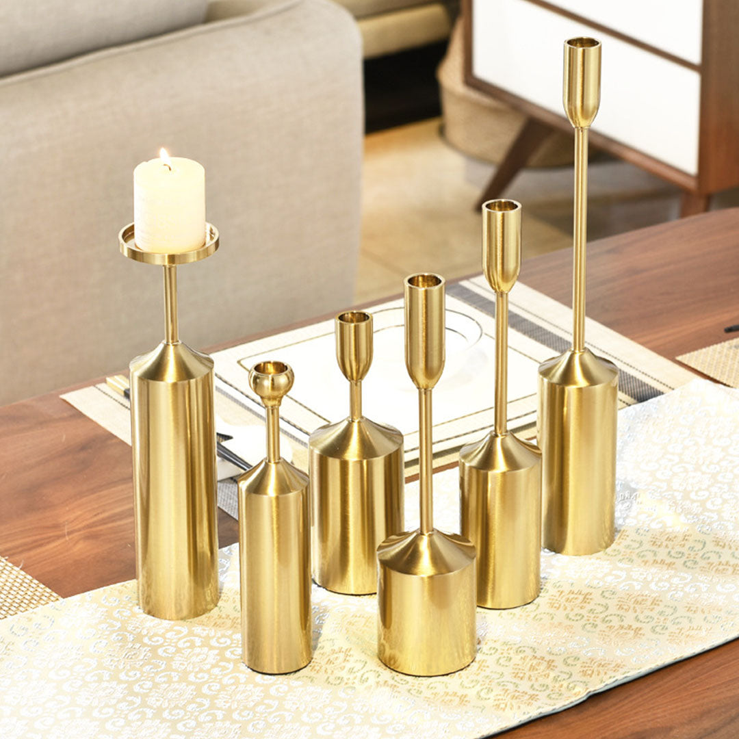 Gold Candleholder Set (6-pieces)