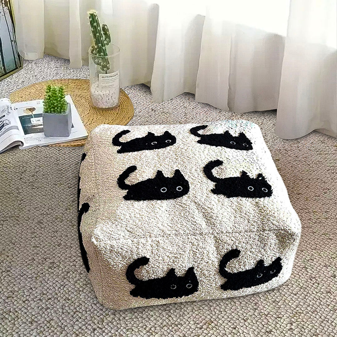 Animal Print Pouffe Cushion