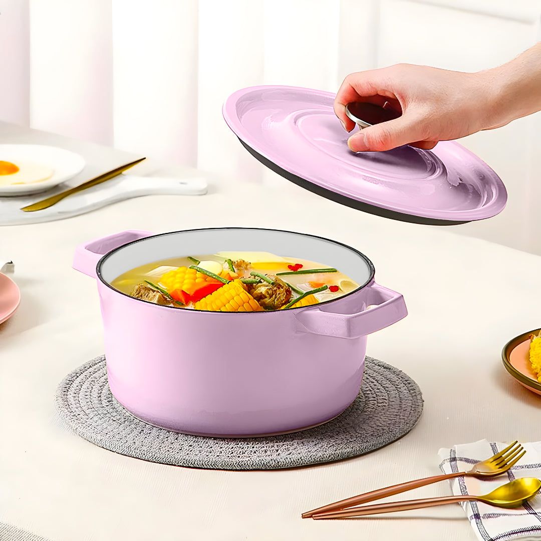 Pink Stew Cooking Pot