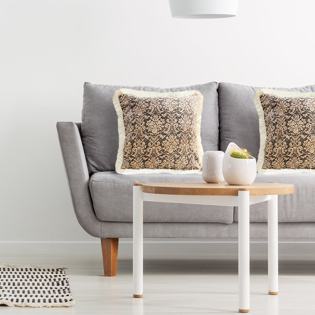 Vintage Tassel Square Throw Pillow