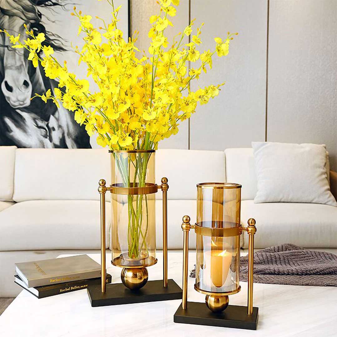Modern Transparent Glass Flower Vase