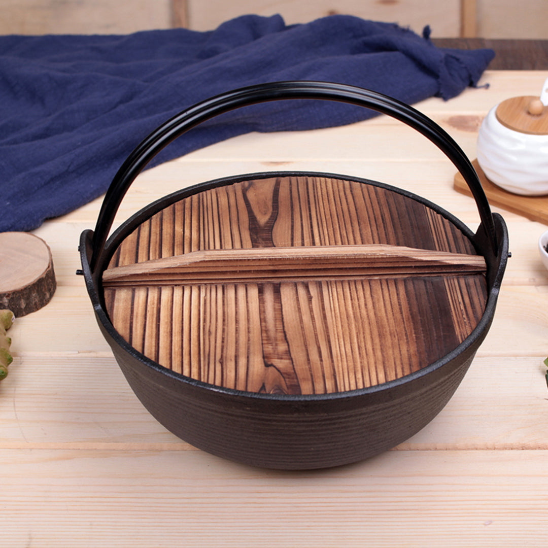 Hot Pot with Wooden Lid