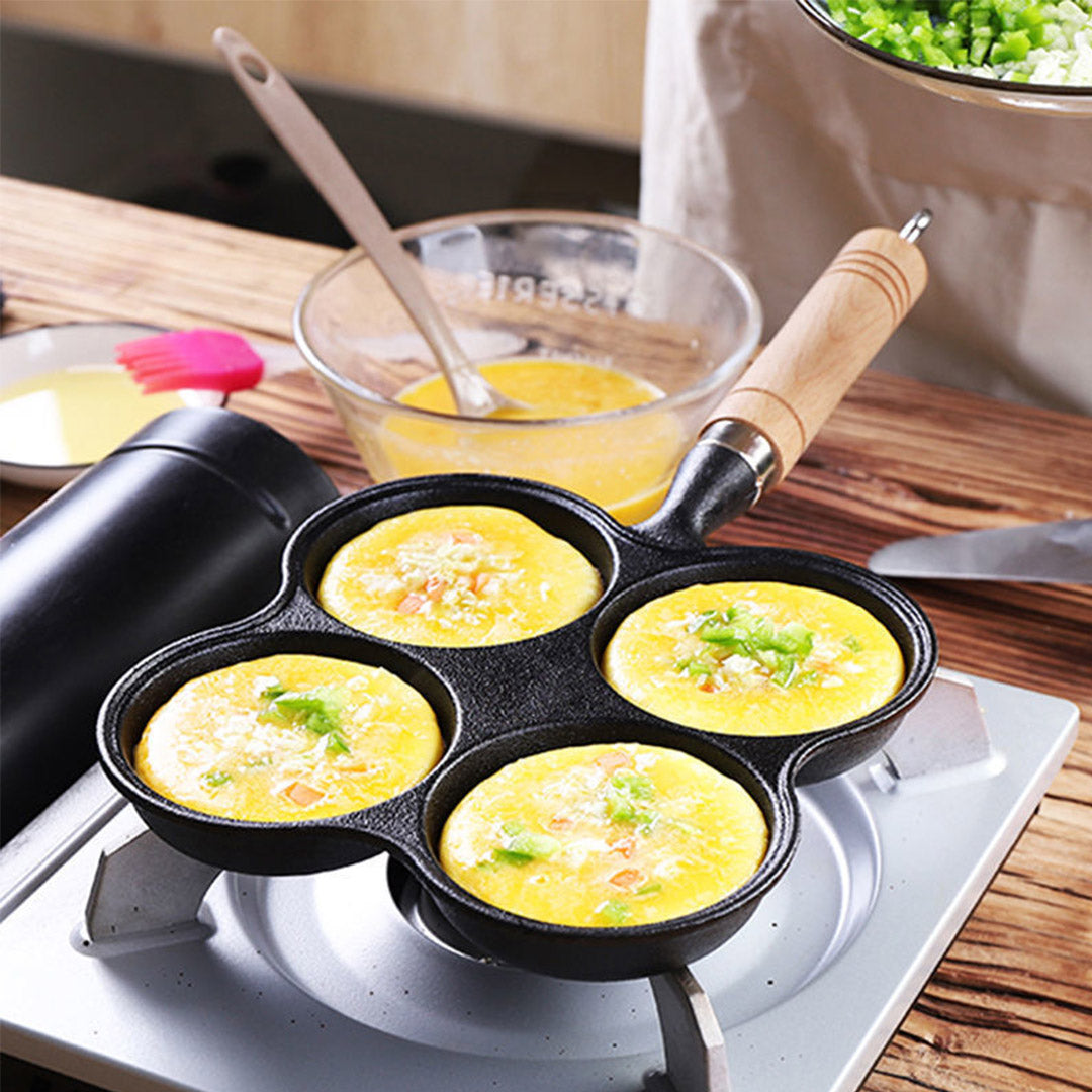 4 Mold Multi-Portion Frying Pan