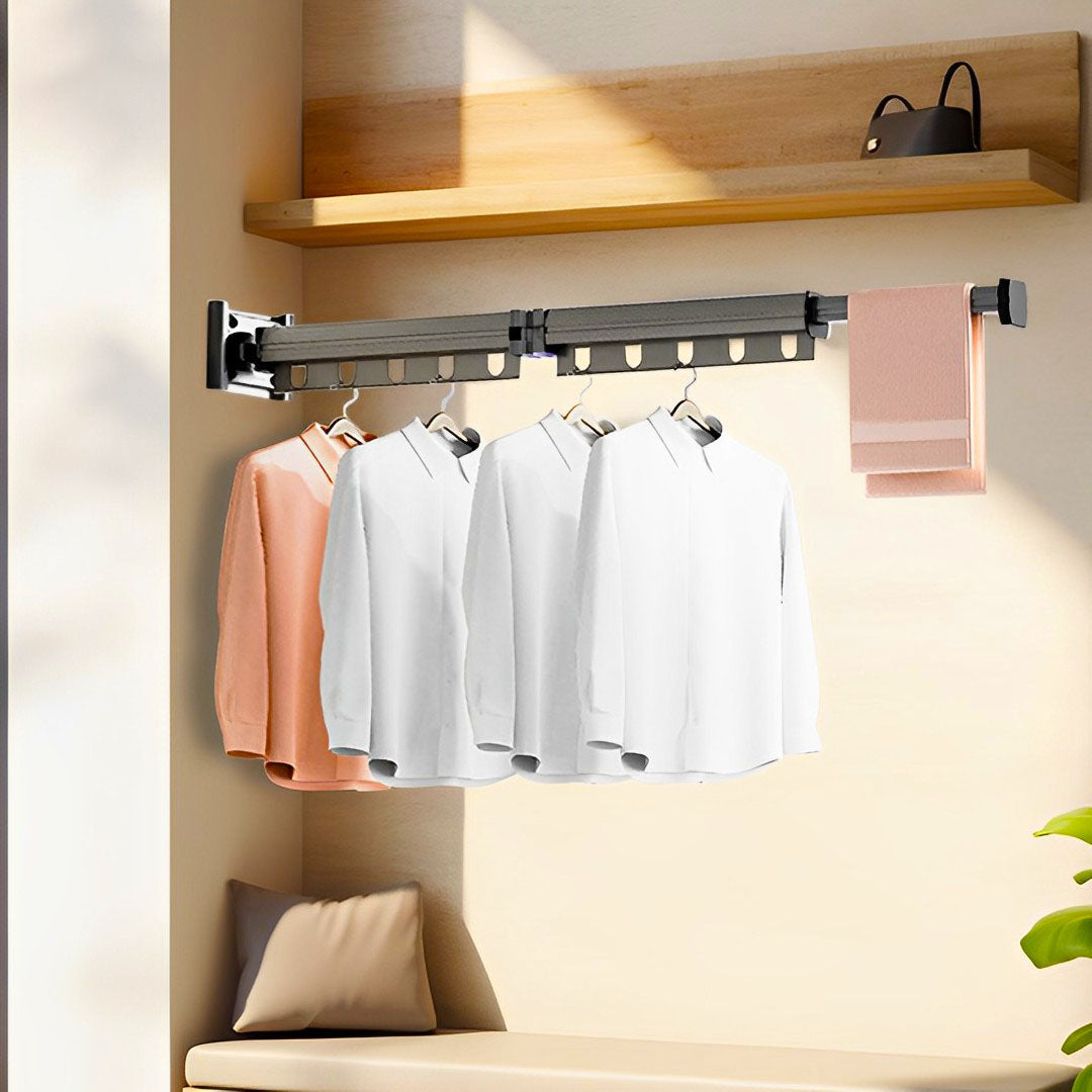 Wall-Mounted Clothing Rack