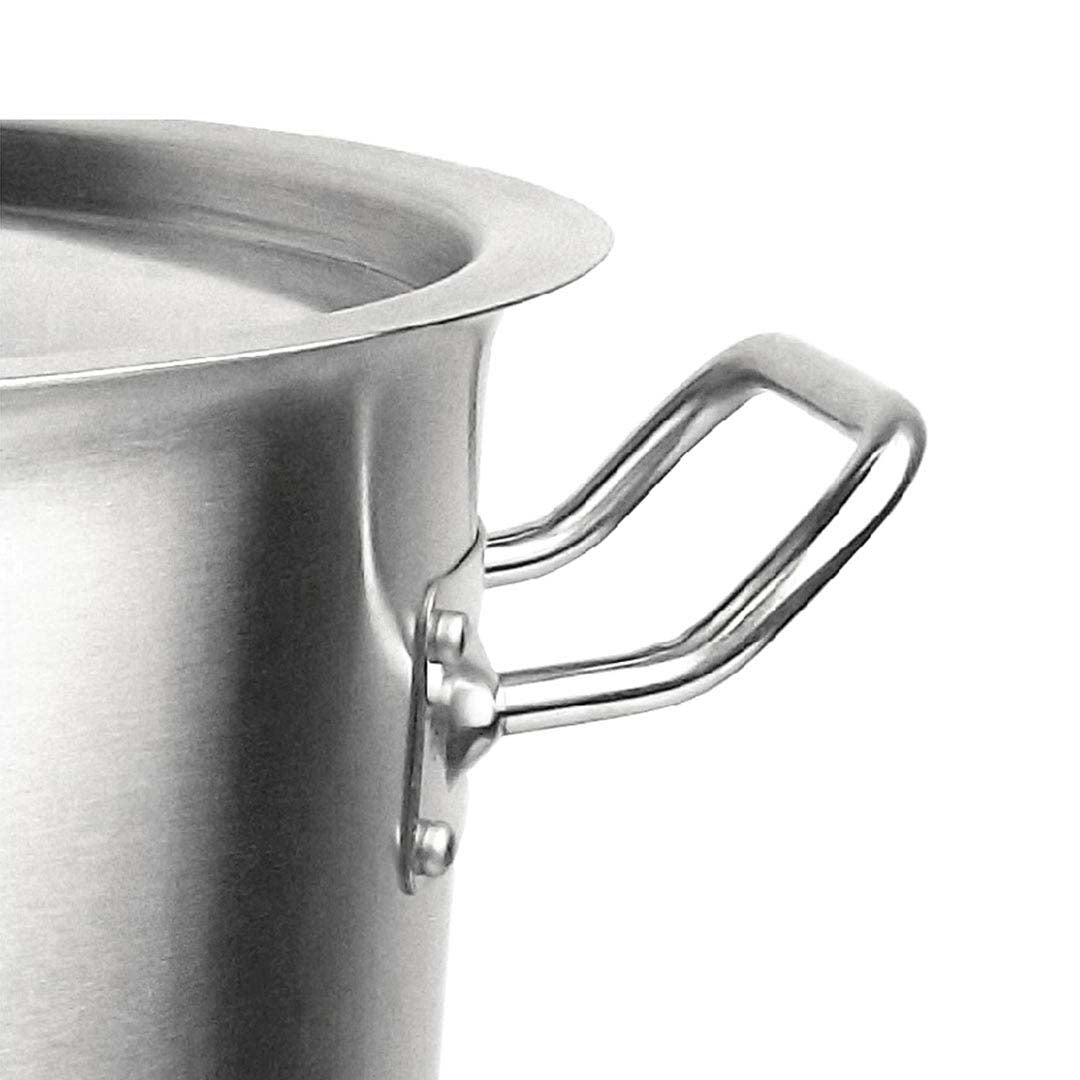 SOGA 14L Wide Stock Pot  and 50L Tall Top Grade Thick Stainless Steel Stockpot 18/10