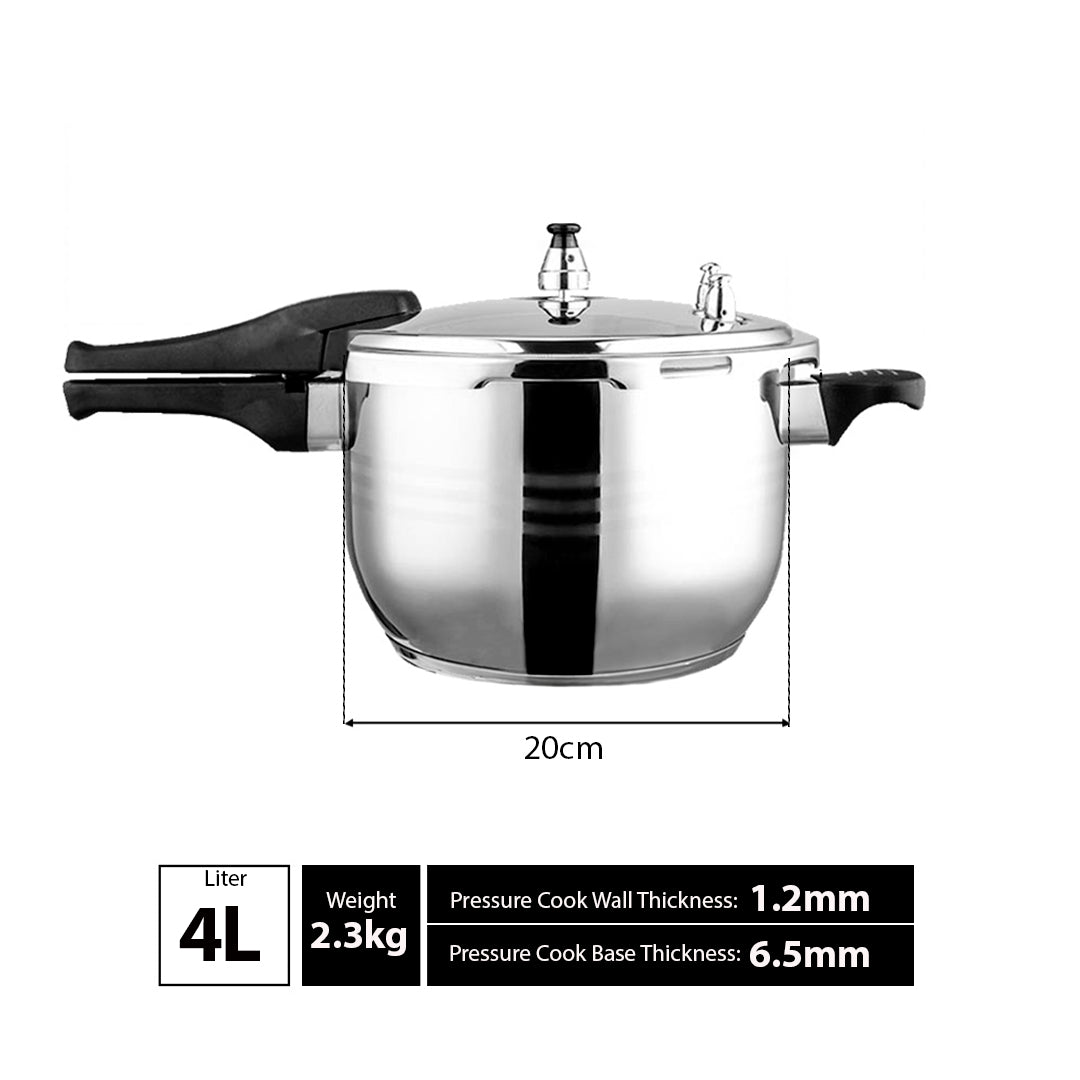 Commercial Grade Stainless Steel Pressure Cooker With Seal