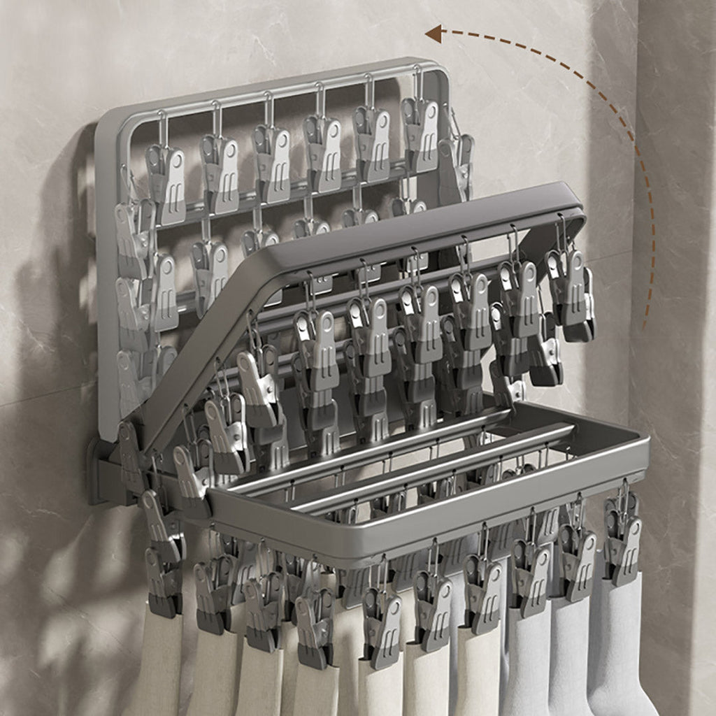 Multi-Clamp Drying Wall Rack