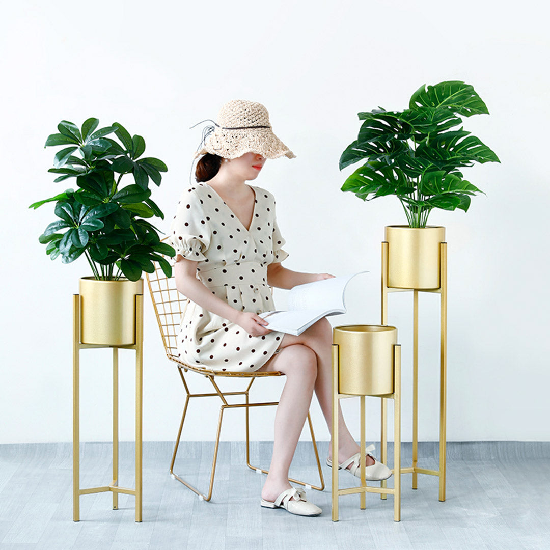 Gold Plant Stand