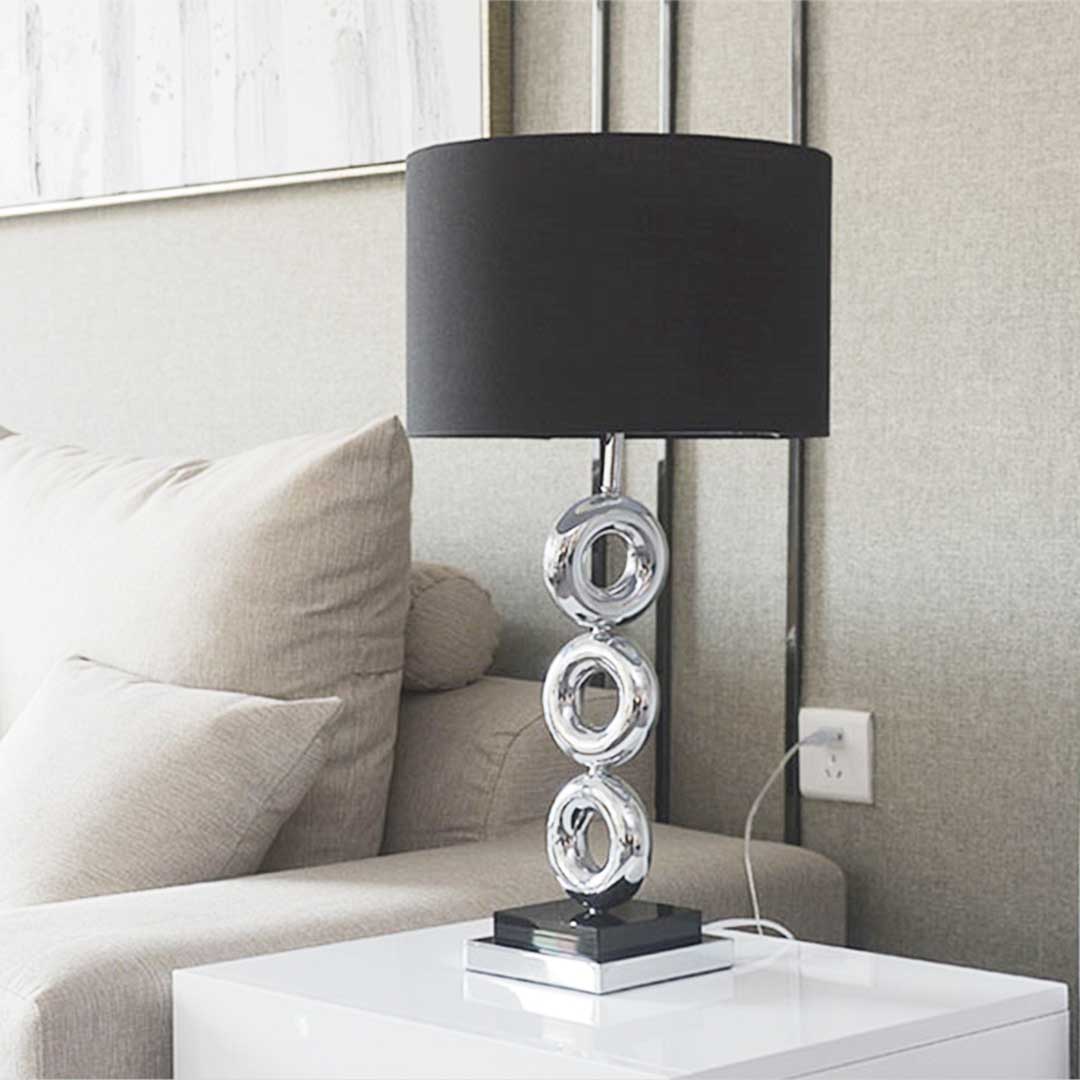 Black Table Lamp Metal Base