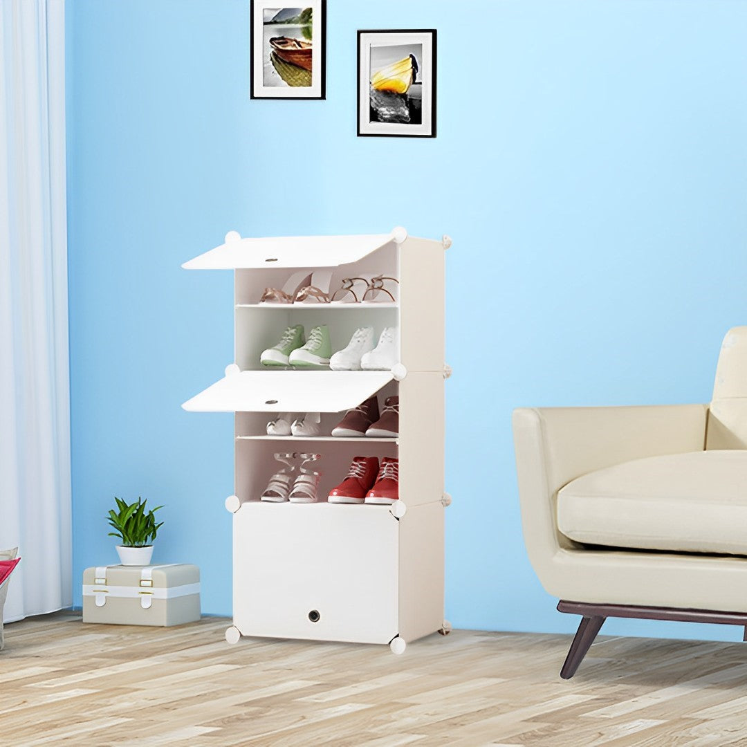 White Shoe Rack Organiser