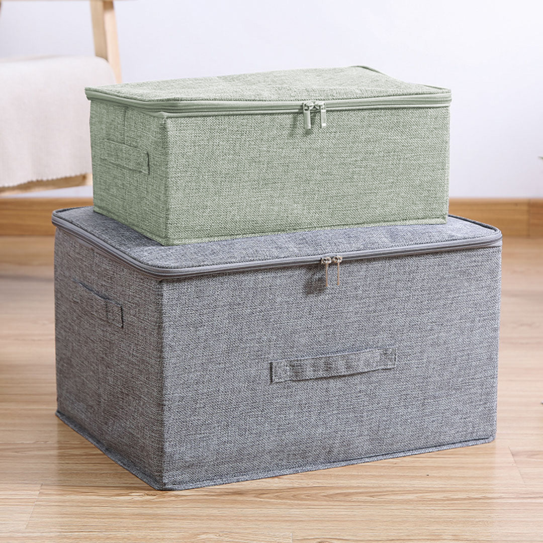 Portable Double Zipper Storage Box