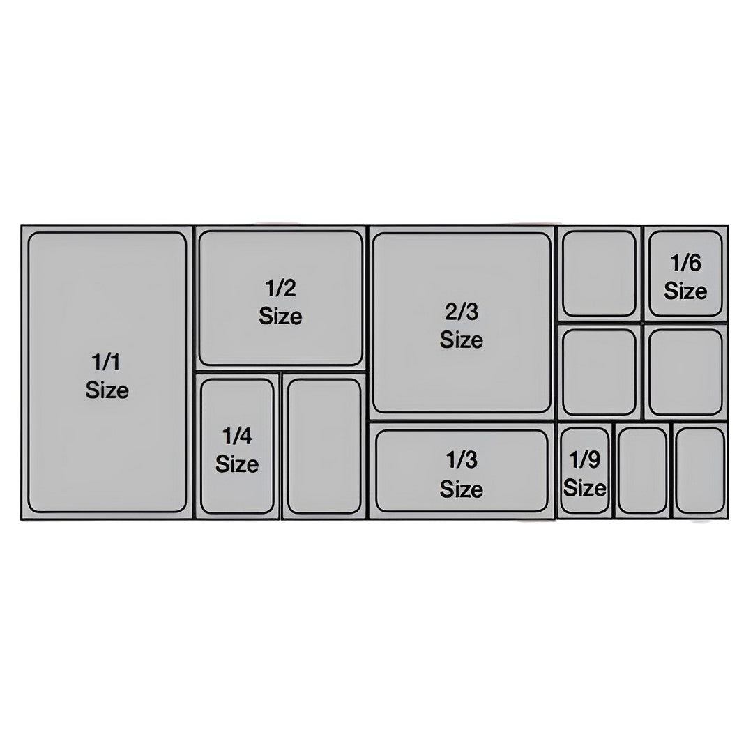 SOGA 200mm Clear Gastronorm GN Pan 1/1 Food Tray Storage Bundle of 4 with Lid