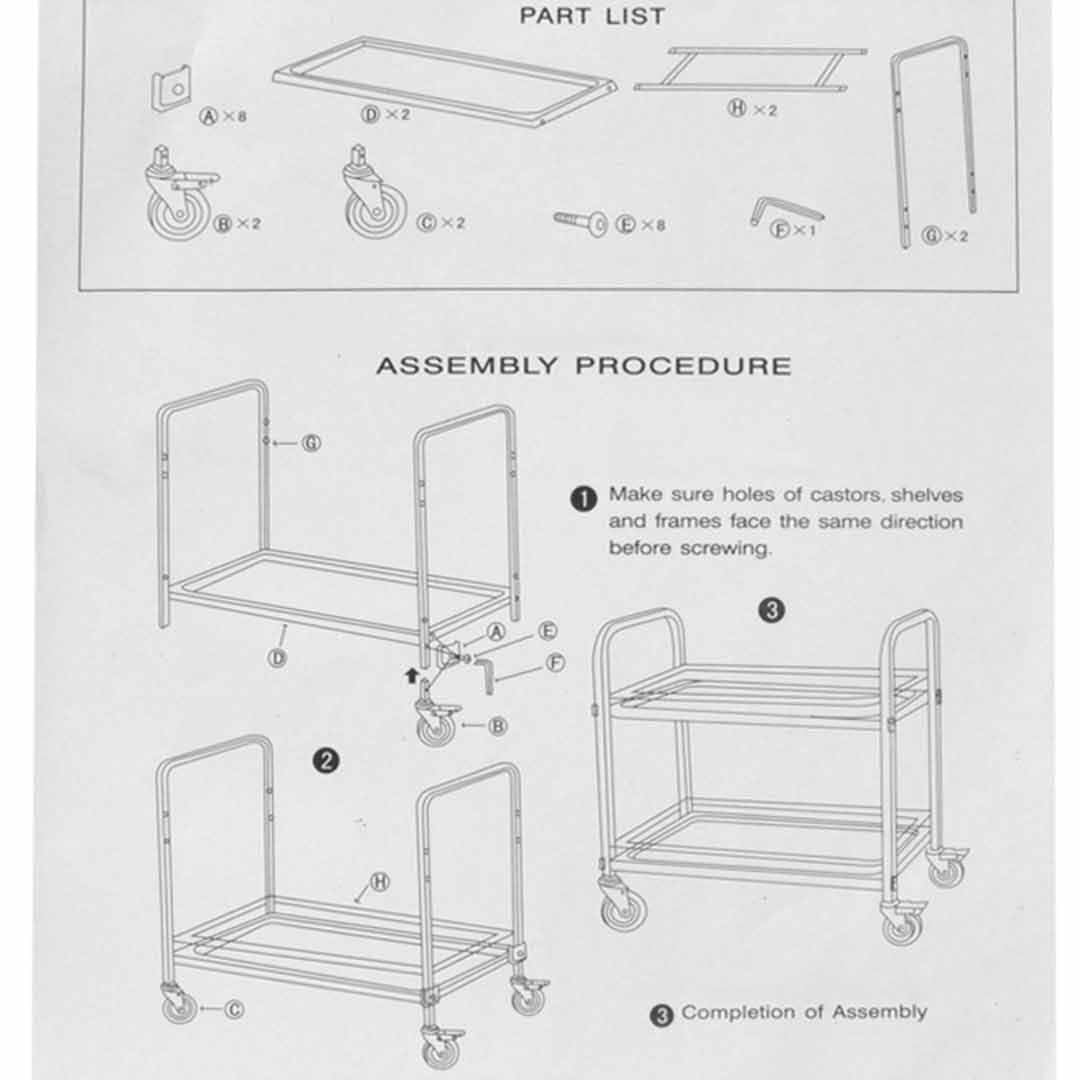 SOGA 2 Tier Stainless Steel Drink Wine Food Utility Cart 95x50x95cm Large