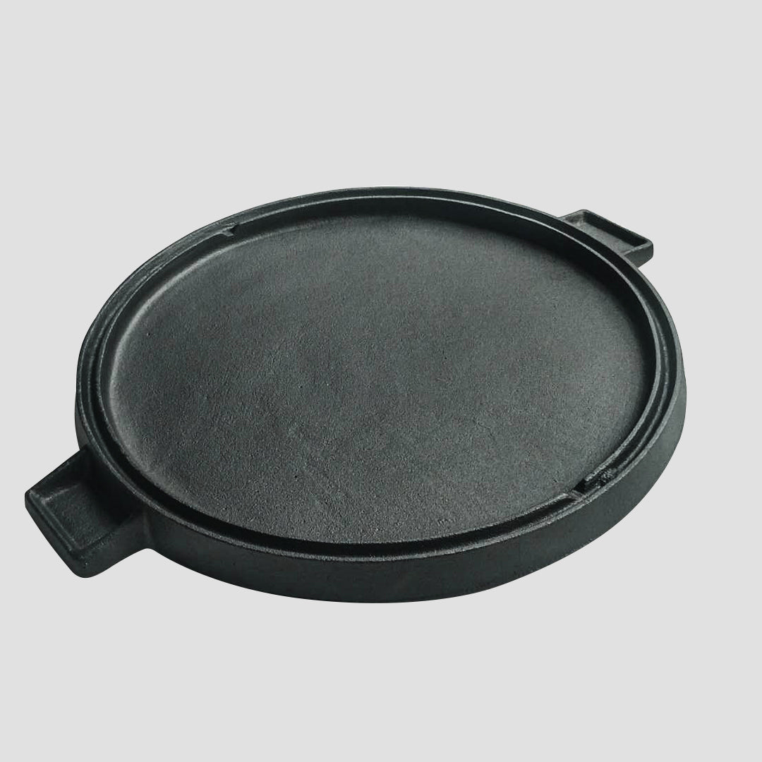 43cm Round Ribbed Frying Pan with Handle