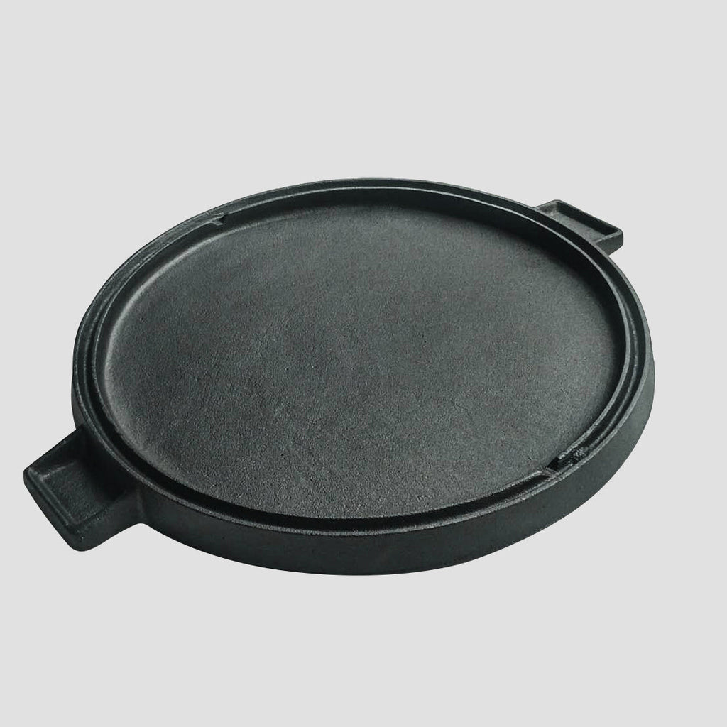 43cm Round Ribbed Frying Pan with Handle