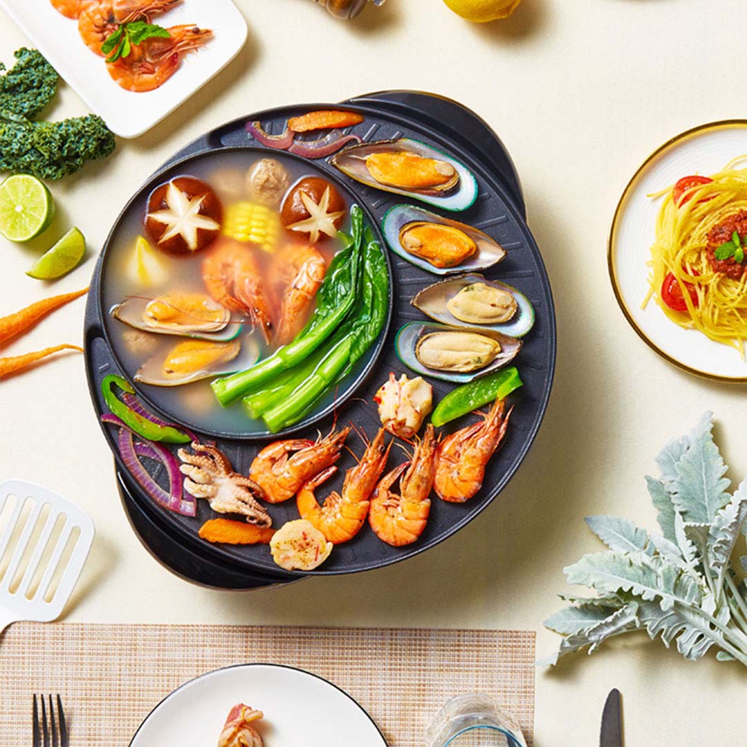 Round Steamboat HotPot and Grill