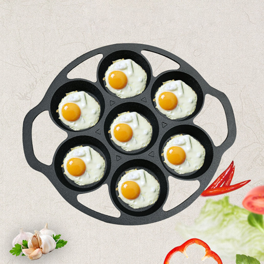 7 Holes Grill Mold FryPan