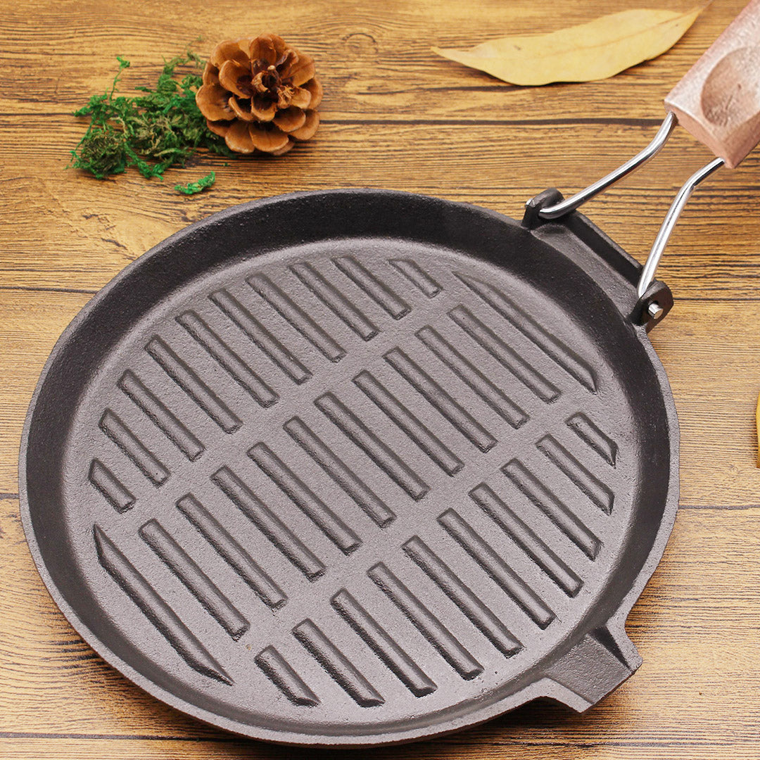 24cm Round Ribbed Frying Pan