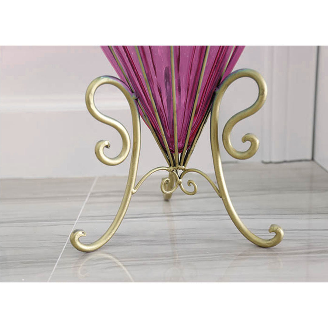 Glass Vase With Artificial Flower