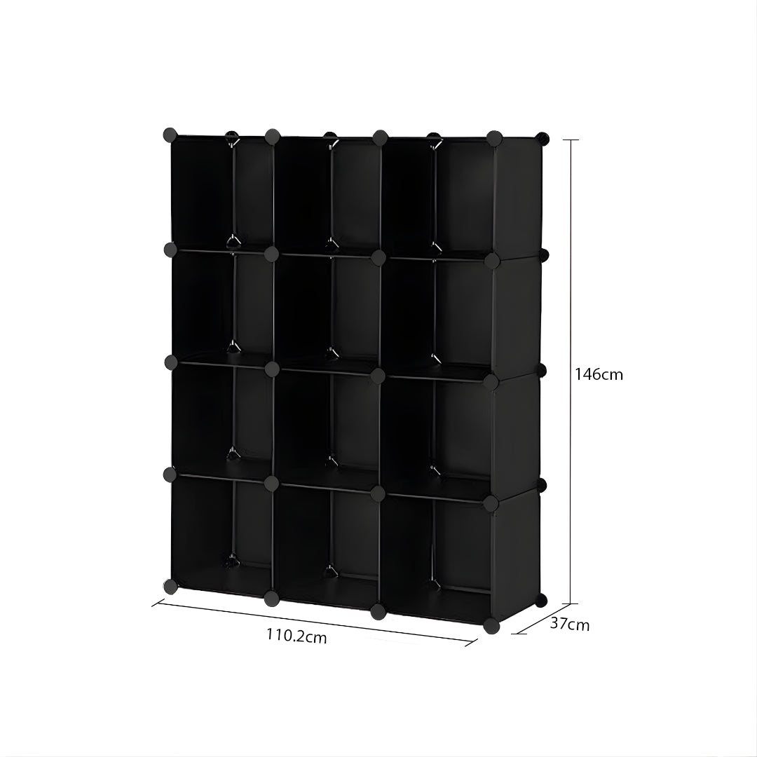 Black Portable Wardrobe Organiser