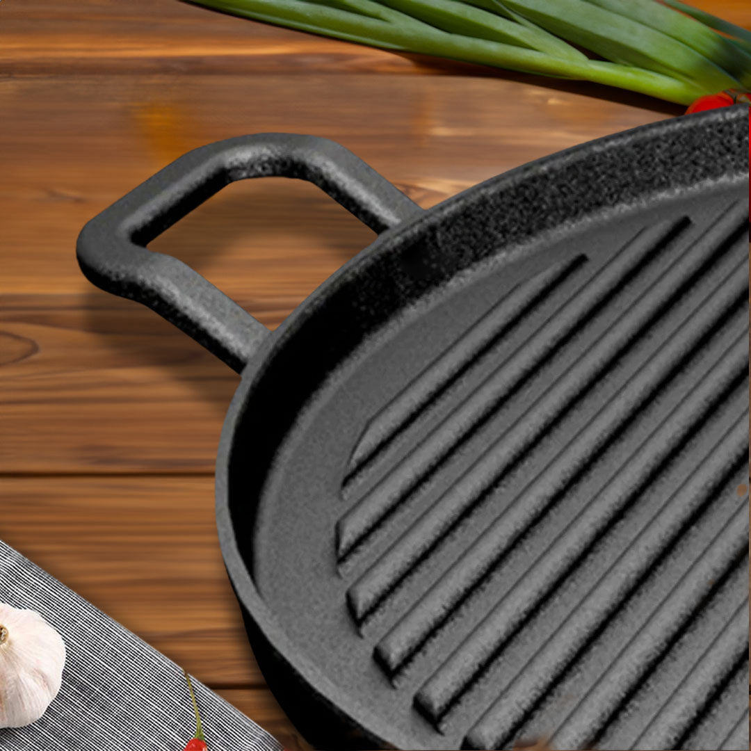 Ribbed Sizzle Pan