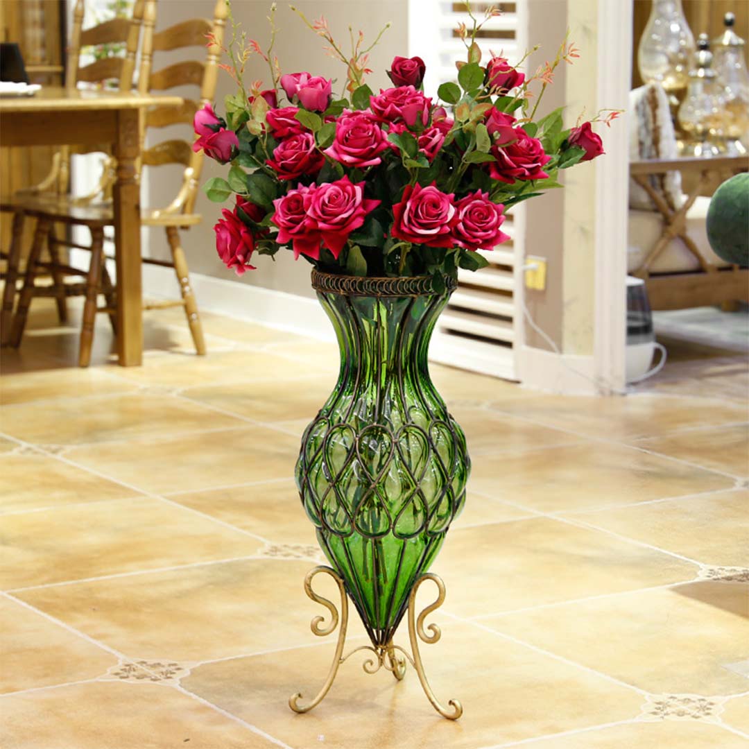 Glass Floor Vase