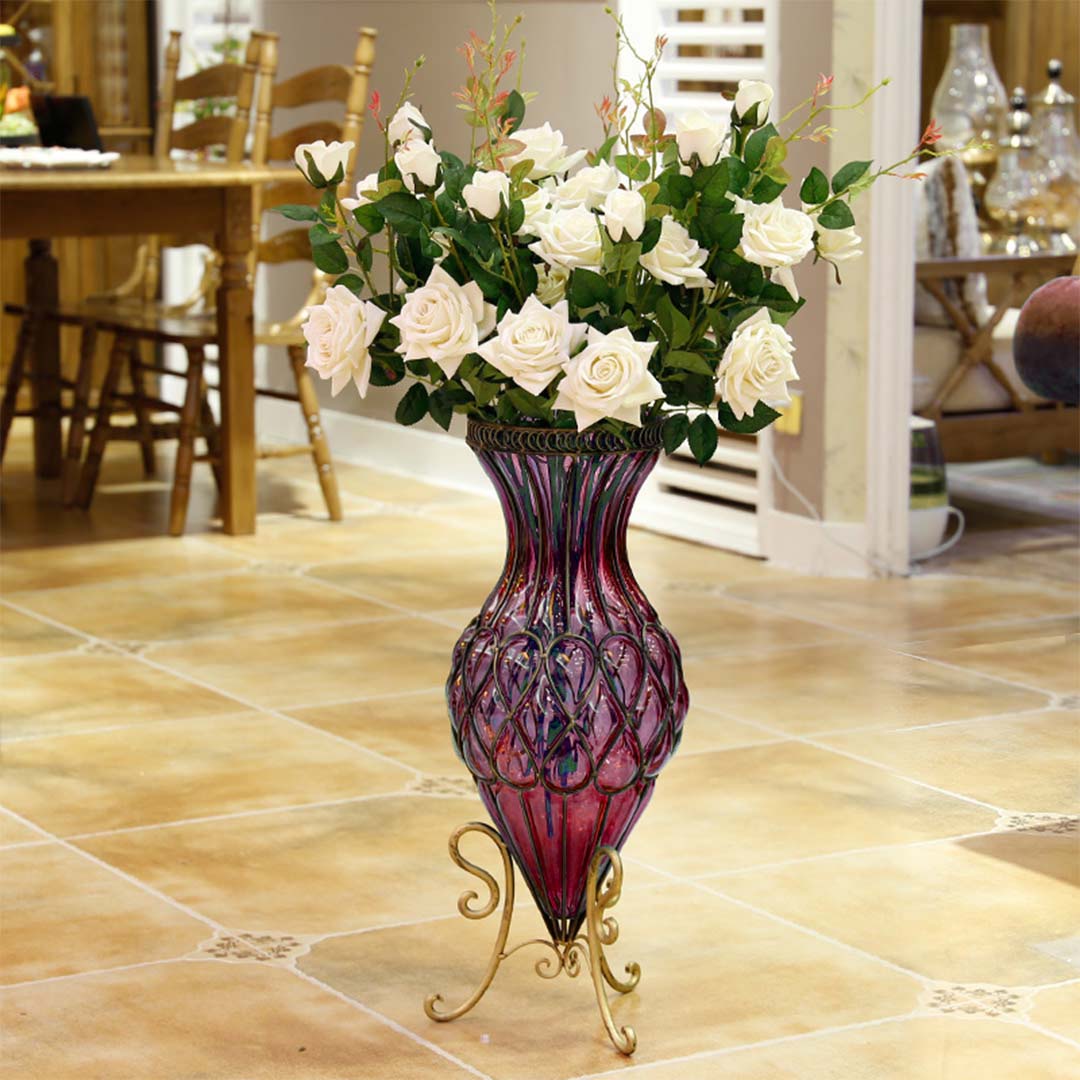 Glass Floor Vase