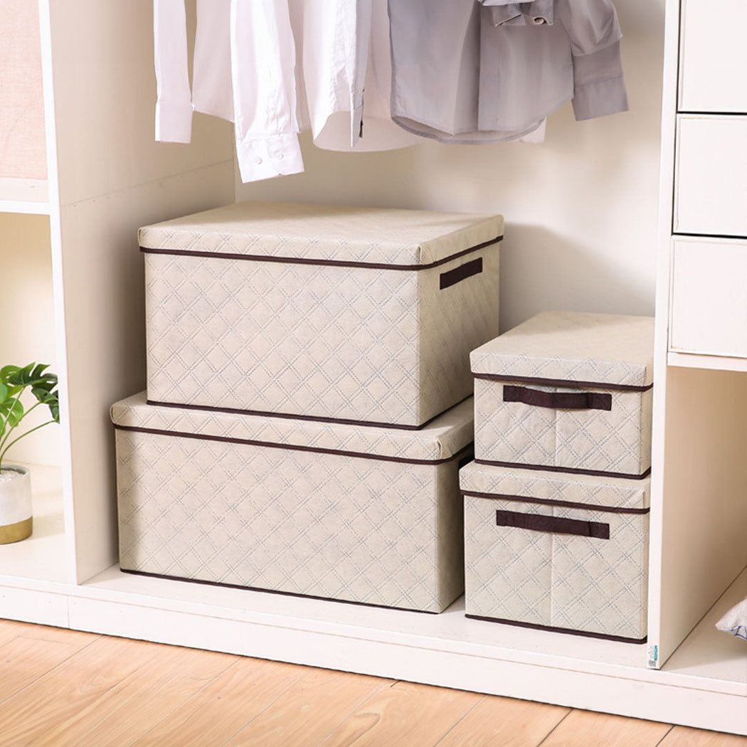 Diamond Grid Pattern Storage Box – Simple Mart Home Essentials