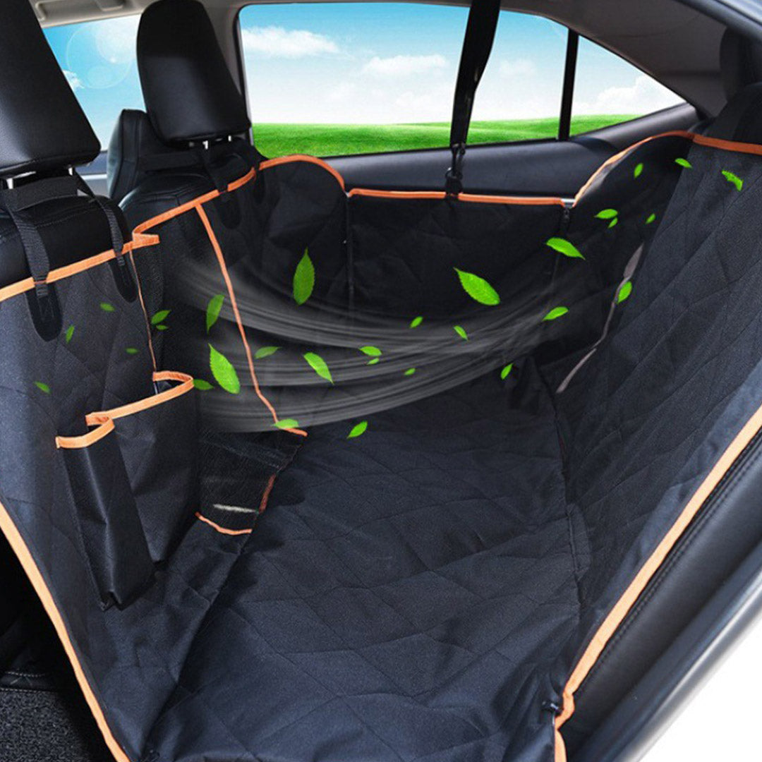 SOGA 600D Oxford Cloth Waterproof Dog Car Cover Back Seat Protector Hammock Pet Mat Black