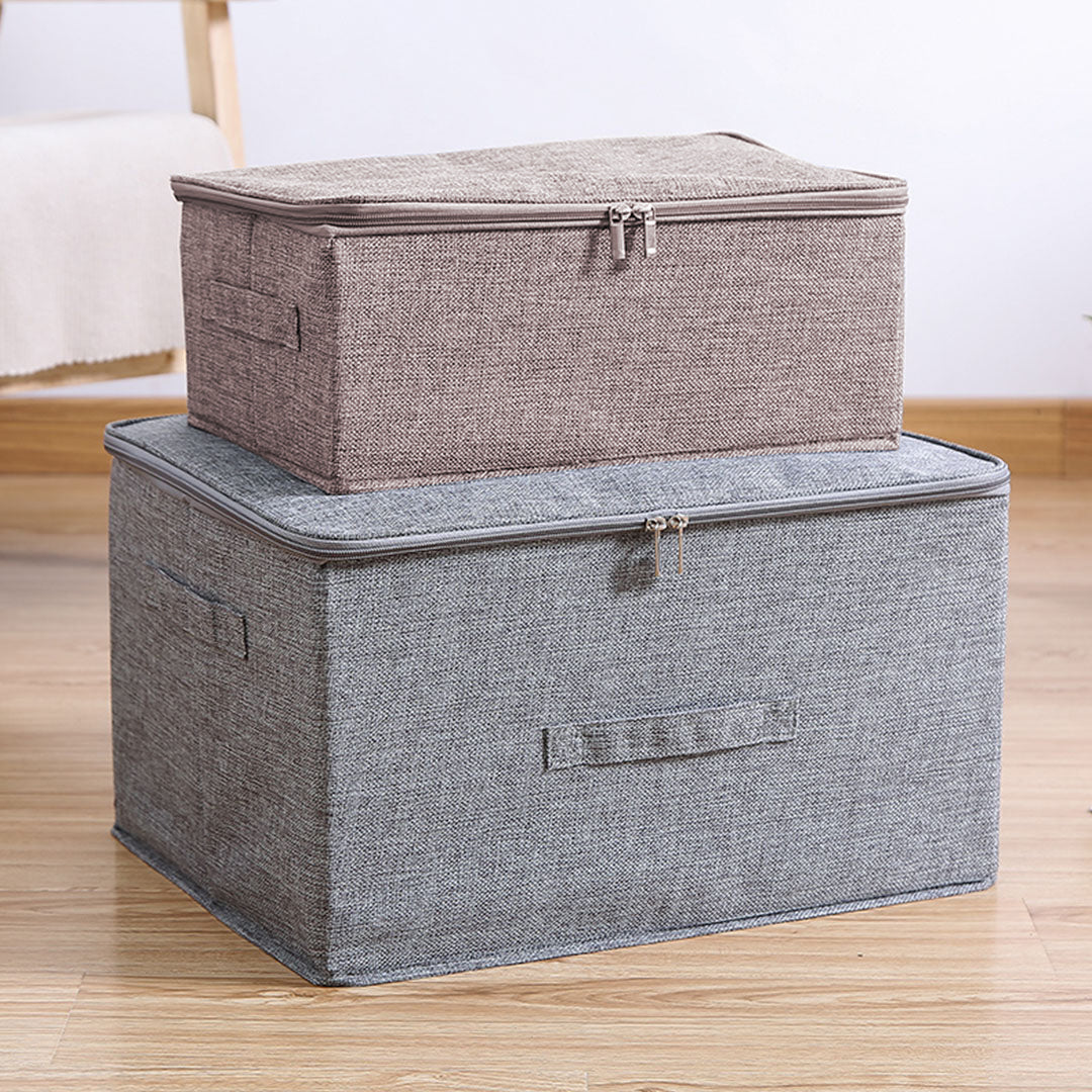 Portable Double Zipper Storage Box