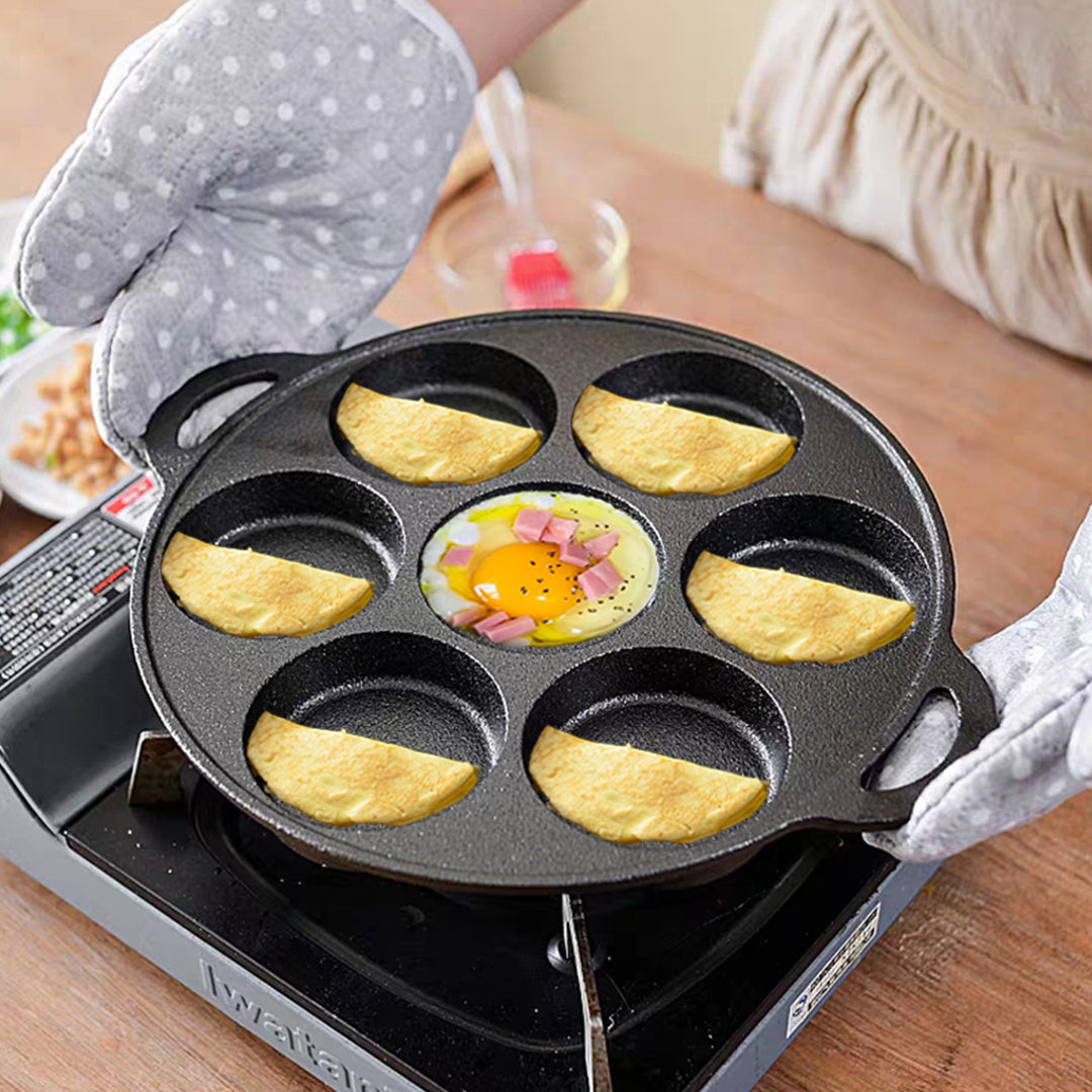 7 Holes Mold FryPan