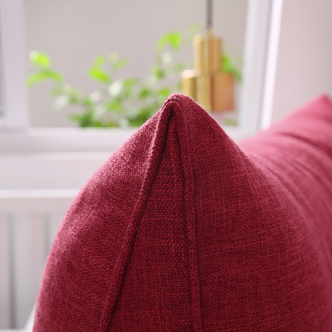 SOGA 2X 180cm Rose Red Triangular Wedge Bed Pillow Headboard Backrest Bedside Tatami Cushion Home Decor