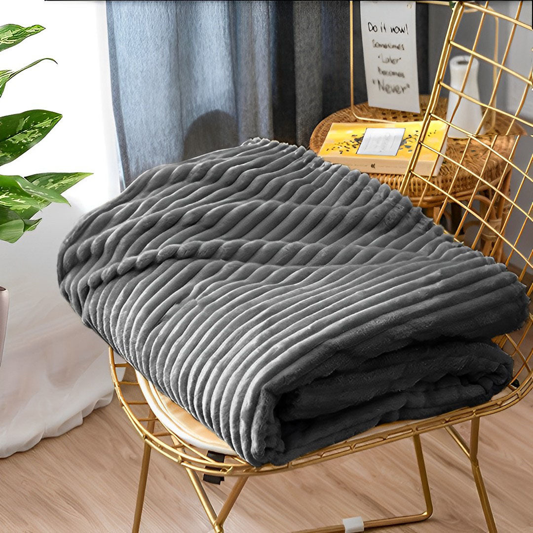 Striped Pattern Throw Blanket