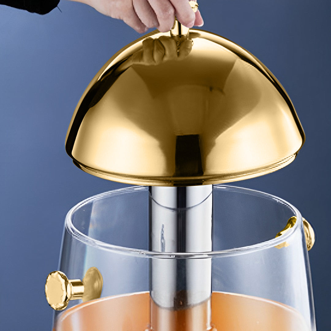 Beverage Dispenser Gold Accents