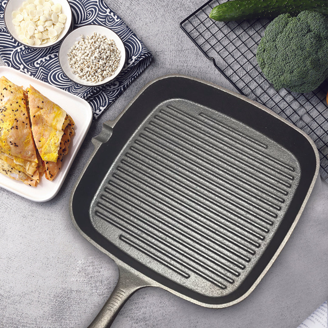 Square Ribbed Sizzle Pan