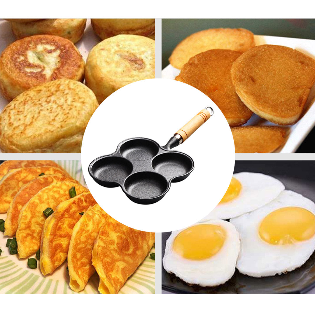 4 Mold Multi-Portion Frying Pan