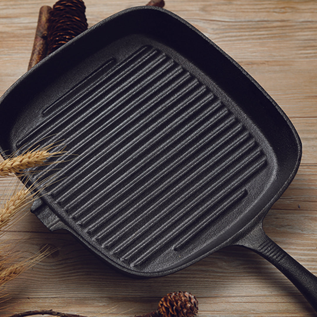 Square Ribbed Sizzle Pan