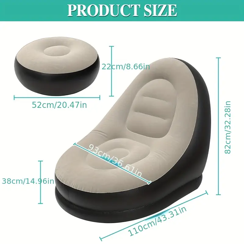 Inflatable Sofa With Footrest