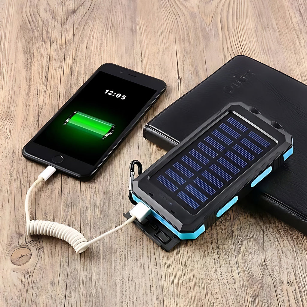 Portable Waterproof Solar Power Bank (10,000 mAh & 20,000 mAh) | Phone Charger