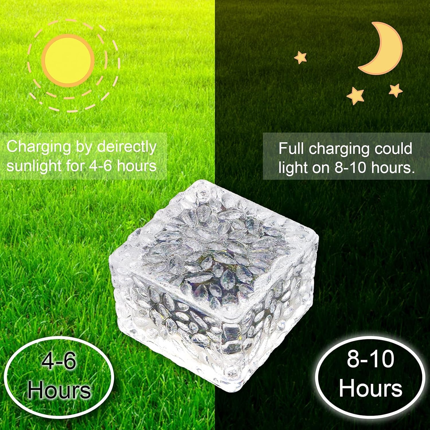 Solar LED Brick Light (4pk)