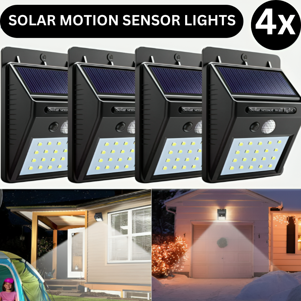 Solar Motion Sensor Lights (4-Pack)
