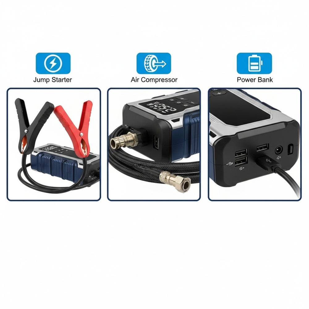 4-In-1 Jump-Starter & Tyre Inflator