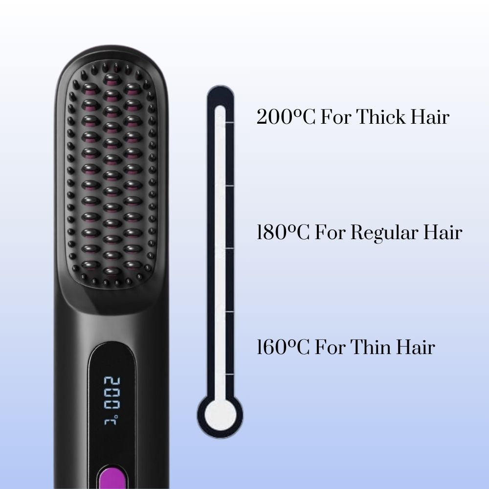 Cordless Straightening Hairbrush