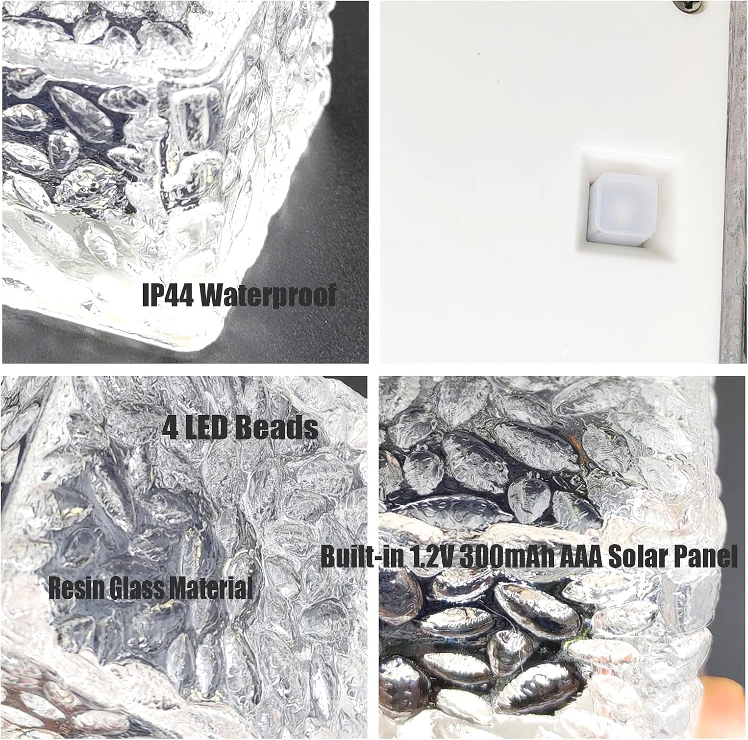 Solar LED Brick Light (4pk)