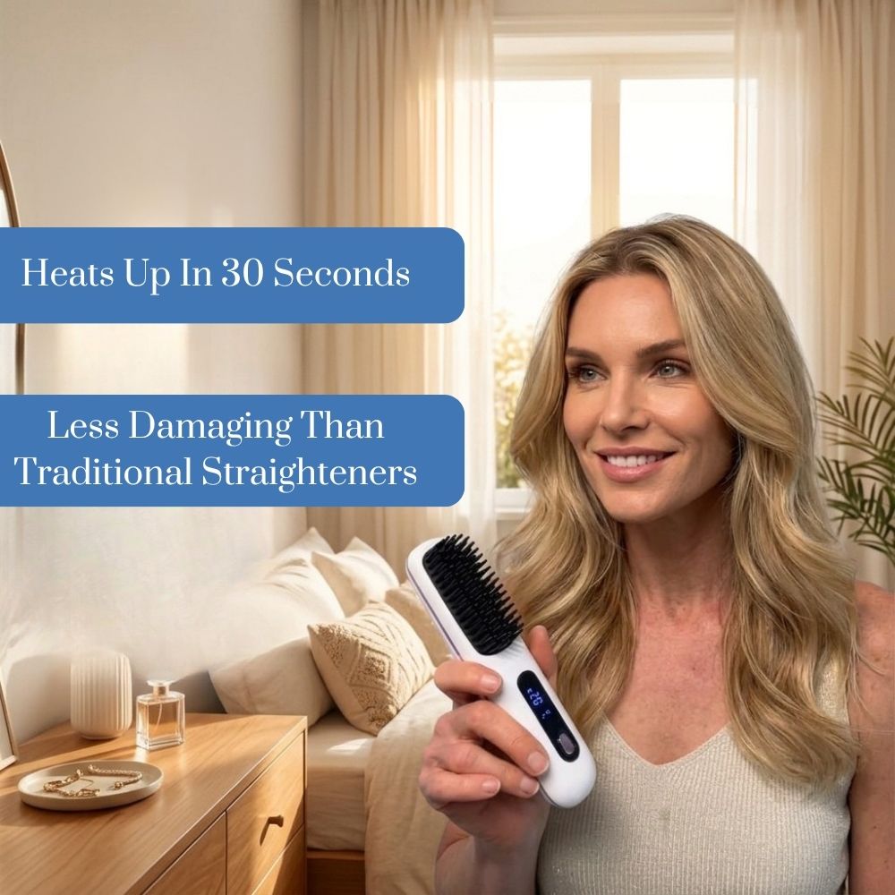 Cordless Straightening Hairbrush