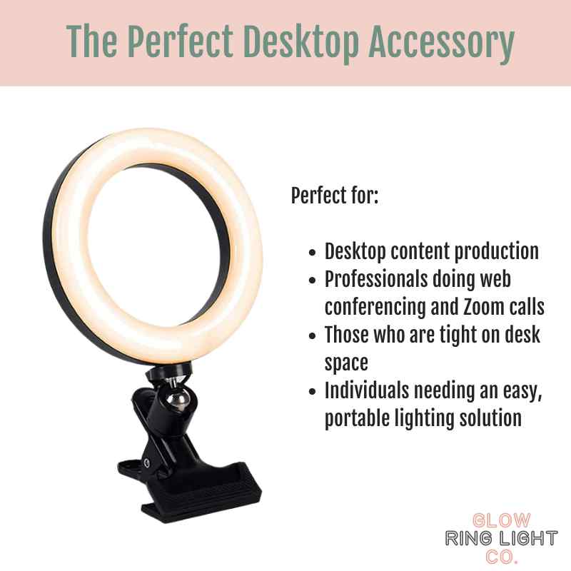 6" Clip-On LED Ring Light