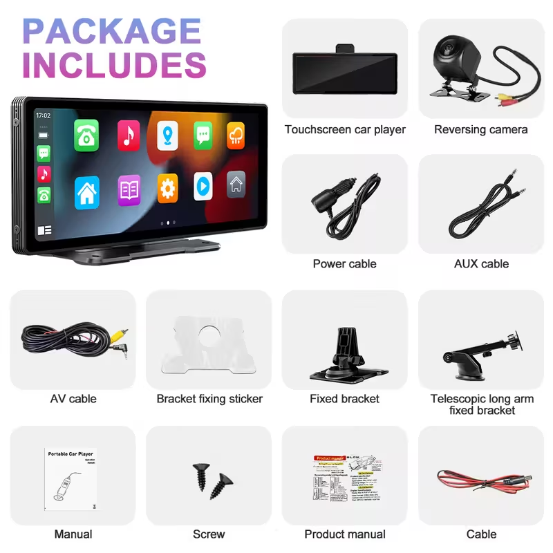 10" CarPlay With DashCam