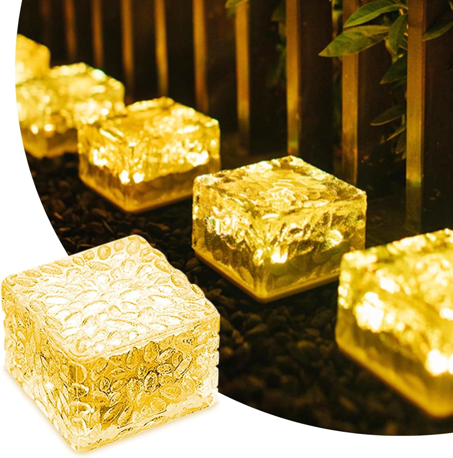 Solar LED Brick Light (4pk)